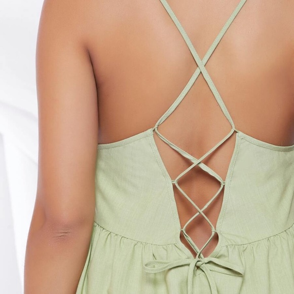 MATERNITY Boho Cami Dress Ruffle Mini Dress Yellow - Picture 5 of 13